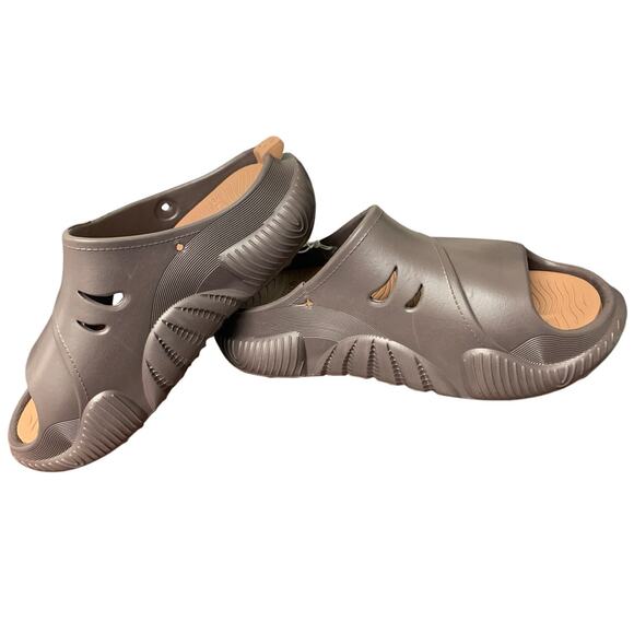 Coface Mens 7 Brown Slide On Orthopedic Clog Sandle Mule Plantar Fasciitis Shoes - Picture 8 of 10